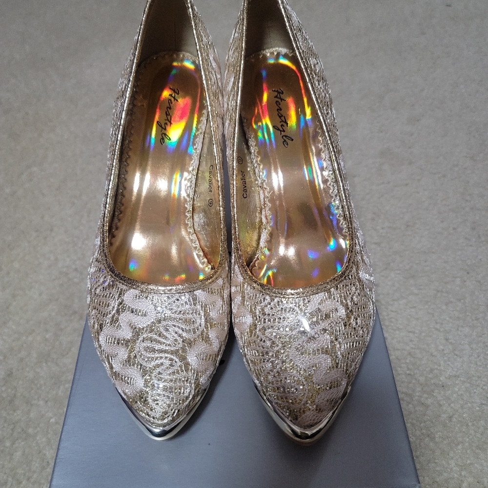 Gold Formal Shoes